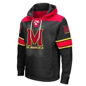 Colosseum Maryland Terrapins Hoodie Mens Large Pullover Sweatshirt Size Large
